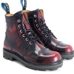 John Fluevog Derby Swirl 6 Eye Classic Derby Boot